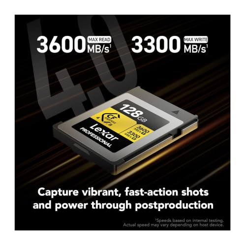 Lexar Professional Gold 128GB CFexpress 4.0 Type B Card — main product image