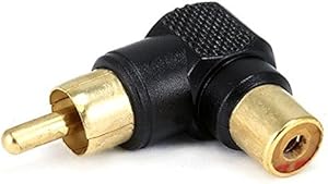Monoprice 107233 Gold Plated RCA Plug to Jack Adapter 2-Pack