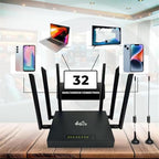 Generic WiFi 6 Wireless Router with Omnidirectional Antennas