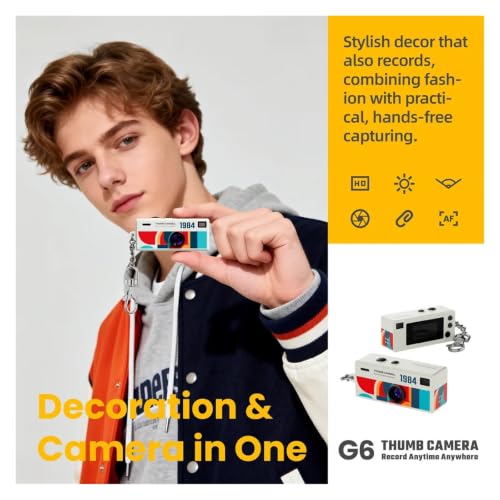 PFXXRENX Thumb-Sized Mini Keychain Camcorder — main product image