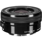 Sony E PZ 16-50mm OSS Lens Bundle: SELP1650, Filters, Backpack, 64GB (Renewed)