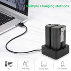 LICAEVEY 6500mAh Video Doorbell Replacement Battery with Charger