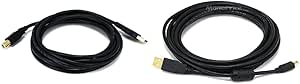 Monoprice 105449 10ft USB 2.0 A to B Male Cable & Mini-B Cable