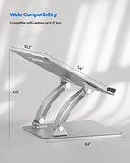 Nulaxy Ergonomic Adjustable Foldable Laptop Riser Stand