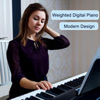 Veitob 88-Key Semi-Weighted Digital Piano Beginner Kit