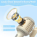 StageSound Kids Karaoke Microphone with Bluetooth and LED Lights