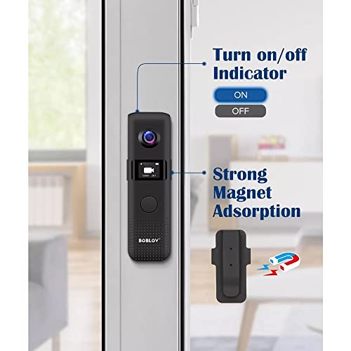 NJJOWRQ Mini Magnetic Body Cam with Loop Recording — main product image