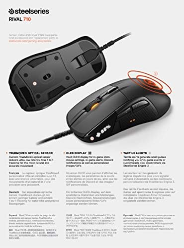 SteelSeries 62334 Rival 710 Gaming Mouse OLED
