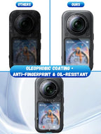 UHFOUWYU Insta360 X6 Tempered Glass Screen Protector 2-Pack