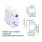 GE 64825 Fluorescent Light Ballast T8 T12 Socket Holder Kit