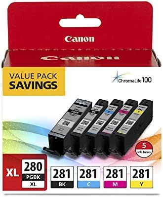 Canon 2021C007 PGI-280XL/CLI-281 5-Color Ink Pack