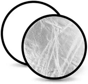 Polaroid PLSESWREF22 22" Collapsible Reflector Disc - White/Silver