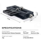 Tilta TGA-ERP Extended Quick Release Baseplate DJI RS2 RSC2