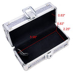 Vaultz VZ03894 Locking Sunglass Case Silver Glitter