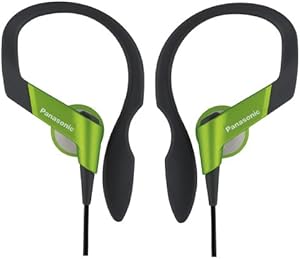 Panasonic RP-HS33E-G Water Resistant Sports Earhook Headphone - Green