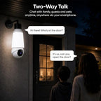JCMNETE 2K Pan-Tilt Light Bulb Security Camera