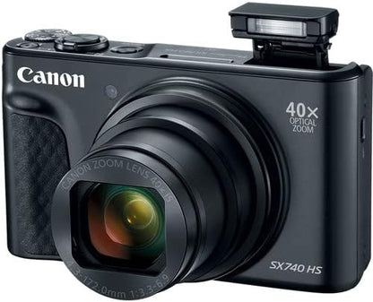 Canon PowerShot SX740 HS 40x Zoom Digital Camera Bundle Renewed