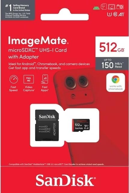 SanDisk SDSQUAC-512G-Aw6ka 512GB ImageMate microSDXC Card