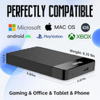 YOTUO 1TB Portable External Hard Drive with USB-C