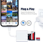 NUCENER Lightning SD & microSD Card Reader for iPhone and iPad