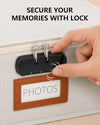 HULISEN Locking Photo Storage Box for 2,000+ 4x6 Prints
