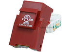Monoprice 101043 Cat6 RJ-45 Toolless Keystone Jack - Red