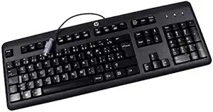 HP 701423-121 French Canadian PS2 Black Keyboard