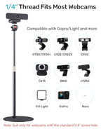 Etour Webcam Stand and Weighted Desktop Microphone Stand Bundle