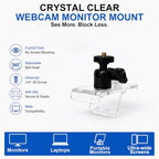 VUESTAND T1 Clear Acrylic Webcam Mount with 360° Ball Head