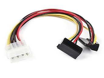 Monoprice 108796 MOLEX to Dual SATA Power Cable