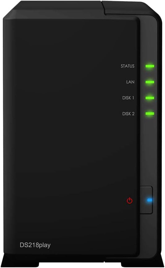 Synology ASISP84 DS218play 16TB HDD NAS Server