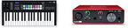 Novation Launchkey 37 [MK3] MIDI Keyboard & Focusrite Solo Bundle