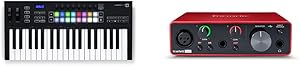 Novation Launchkey 37 [MK3] MIDI Keyboard & Focusrite Solo Bundle — main product image