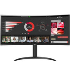 LG 34WR55QC-B 34-Inch Curved UltraWide Monitor WQHD 100Hz