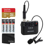 Zoom F2-BT Field Recorder - Bluetooth, Lavalier Mic, 32GB, Bundle