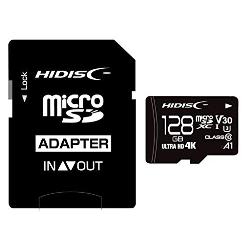 HIDISC 128GB microSDXC UHS-I Class 10 Memory Card — main product image