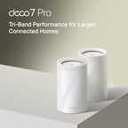 TP-Link Deco 7 Pro BE14000 Wi-Fi 7 Tri-Band Mesh System