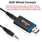 QLECMSGSW Driver-Free Bluetooth 5.0 Audio Transmitter Dongle