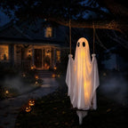 Ruivata 5FT Hanging Swinging Ghost Halloween Yard Decoration