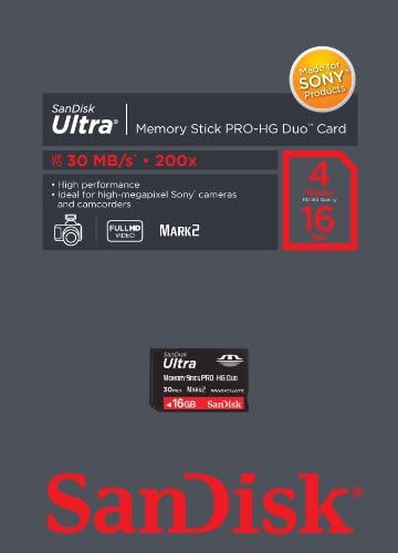 SanDisk SDMSPDH-016G 16GB Memory Stick PRO-HG Duo
