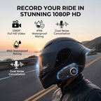 ASHATA Helmet Camera with Bluetooth 5.3 and Dual Noise Reduction