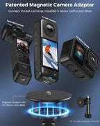 OMOTON Magnetic 2-in-1 Phone and Action Camera Tripod