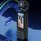 Zerodis 2K POV Action Camera with 270° Rotating Lens