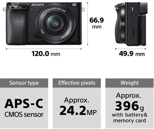 Sony ILCE6100L/B Alpha a6100 Mirrorless Camera 16-50mm Lens