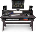 Glorious AMS-SOUND-DESK-PRO-WAL Studio Desk Workstation Walnut