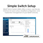 QNAP QSW-M2106-4C-US 10-Port 10GbE/2.5GbE Web Managed Switch