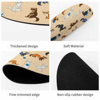 EDENSOWES Round Fabric Mousepad with Non-Slip Rubber Base
