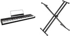 Alesis Recital 88-Key Digital Piano Keyboard Stand Bundle