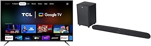 TCL 75" 4-Series 4K Google TV + Alto 6+ Sound Bar