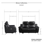 Lexicon 194840168010 Betzer Leather Reclining Living Room Set